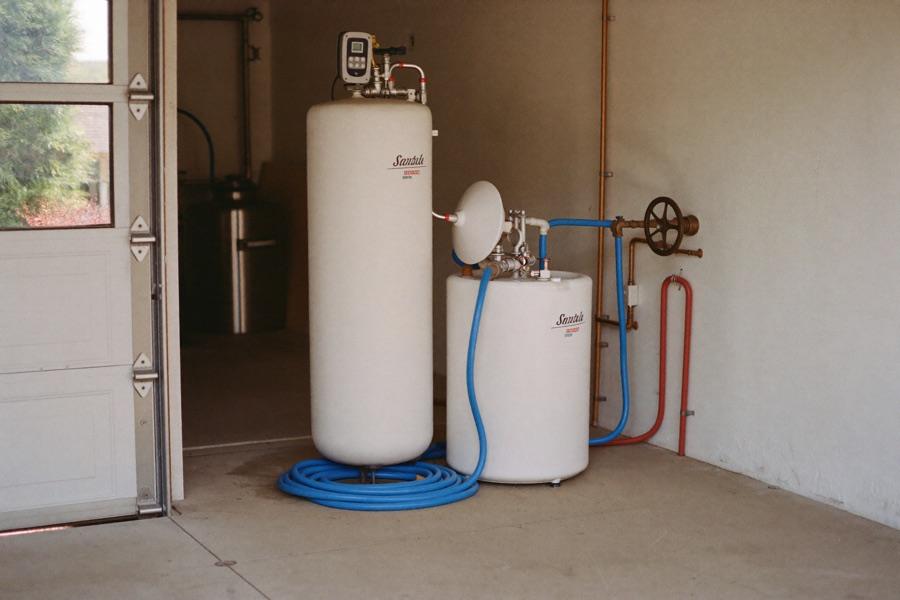 [alt: water softener installation in a Concord NC home]